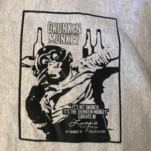 Drunken Monkey Lucy’s Hat Shop Market St Philadelphia 2001 XL sweatshirt